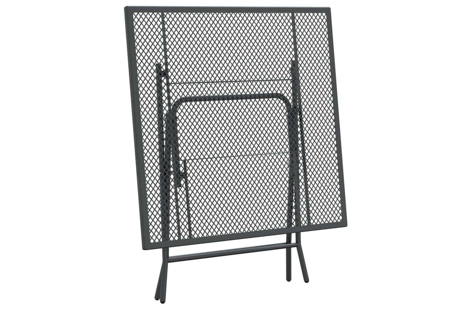 Hagebord 80x80x72 cm strekkmetall netting antrasitt - Antrasittgrå - Hagemøbler - Hagebord - Spisebord ute