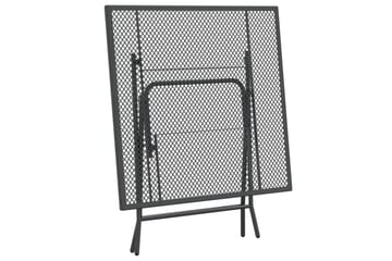 Hagebord 80x80x72 cm strekkmetall netting antrasitt - Antrasittgrå - Hagemøbler - Hagebord - Spisebord ute