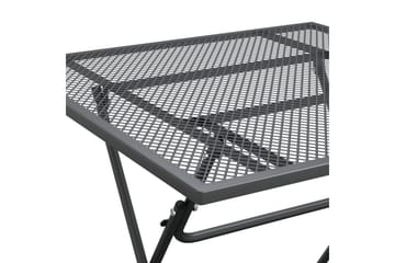 Hagebord 80x80x72 cm strekkmetall netting antrasitt - Antrasittgrå - Hagemøbler - Hagebord - Spisebord ute