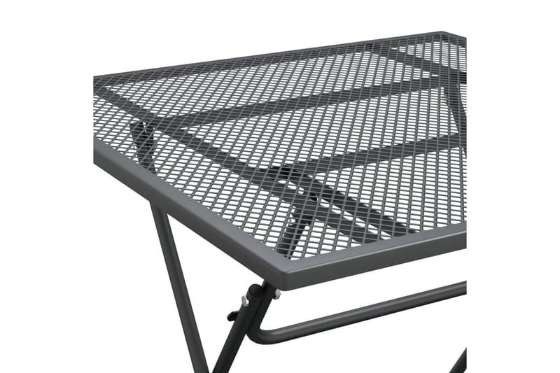 Hagebord 80x80x72 cm strekkmetall netting antrasitt - Antrasittgrå - Hagemøbler - Hagebord - Spisebord ute