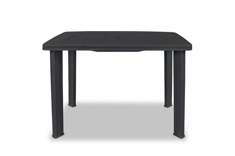 Hagebord antrasitt 101x68x72 cm plast - Antrasitt - Hagemøbler - Hagebord - Spisebord ute
