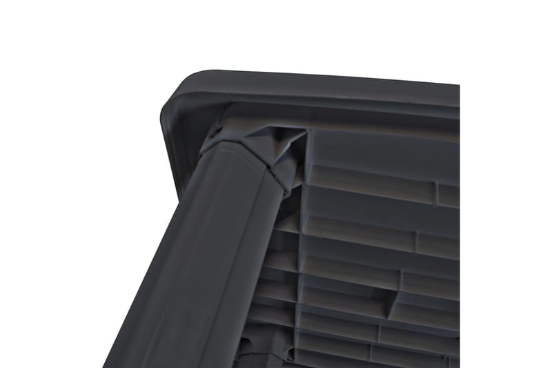 Hagebord antrasitt 101x68x72 cm plast - Antrasitt - Hagemøbler - Hagebord - Spisebord ute