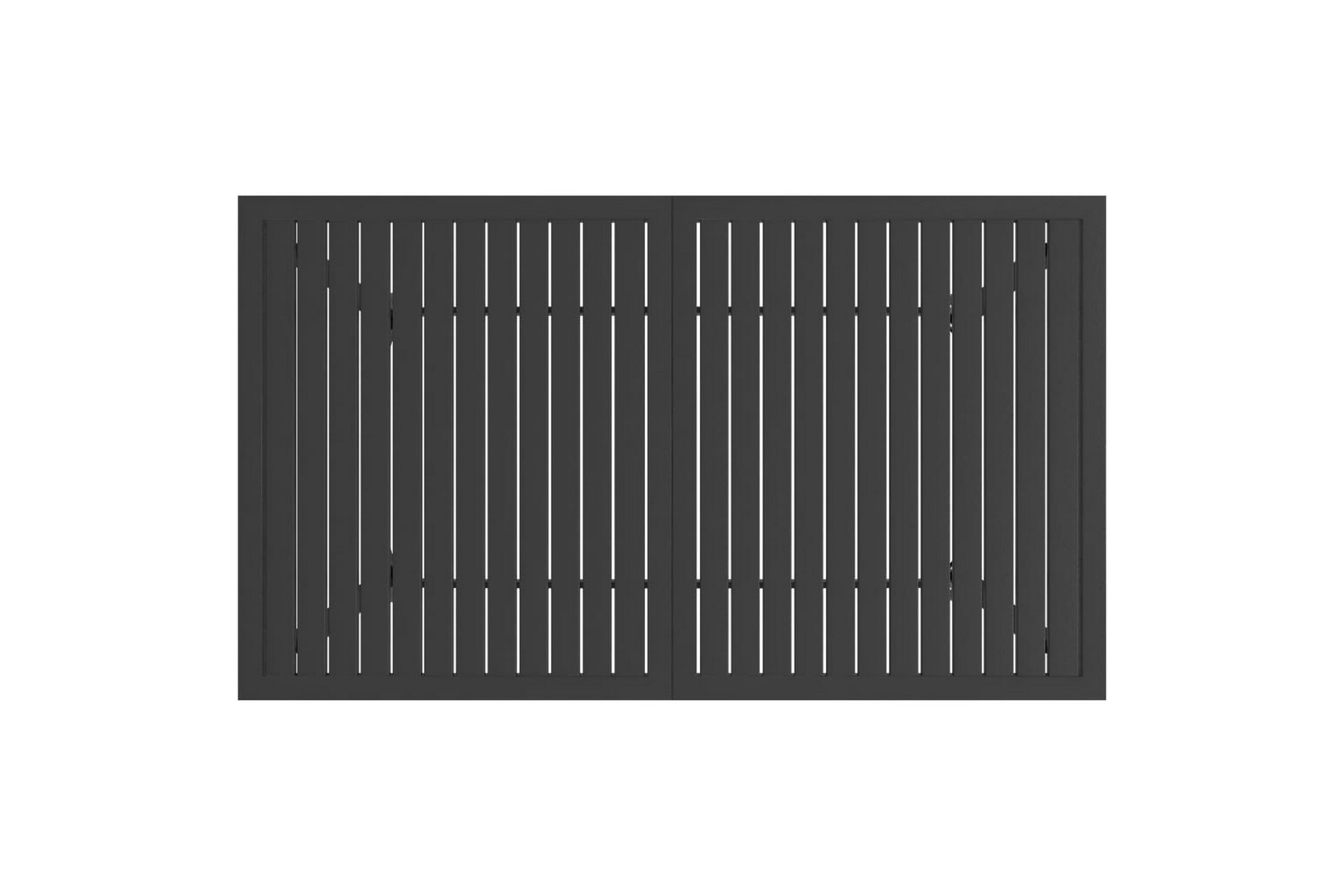 Hagebord antrasitt 140x80x72 cm stål - Antrasittgrå - Hagemøbler - Hagebord - Spisebord ute