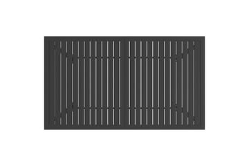 Hagebord antrasitt 140x80x72 cm stål - Antrasittgrå - Hagemøbler - Hagebord - Spisebord ute