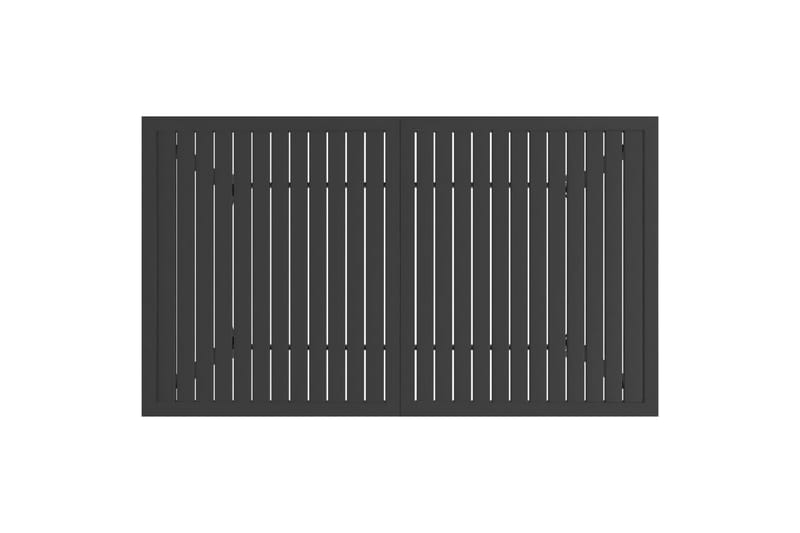 Hagebord antrasitt 140x80x72 cm stål - Antrasittgrå - Hagemøbler - Hagebord - Spisebord ute
