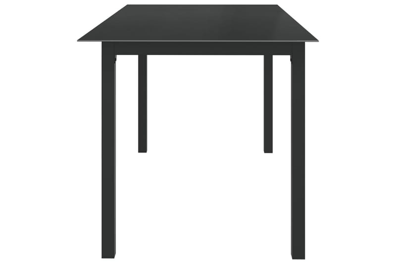 Hagebord antrasitt 150x90x74 cm aluminium og glass - Antrasittgrå - Hagemøbler - Hagebord - Spisebord ute