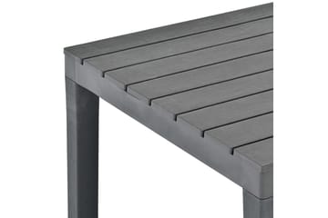 Hagebord antrasitt 78x78x72 cm plast - Grå - Hagemøbler - Hagebord - Spisebord ute