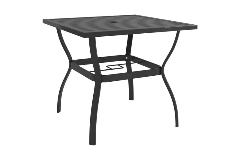 Hagebord antrasitt 81,5x81,5x72 cm stål - Antrasittgrå - Hagemøbler - Hagebord - Spisebord ute