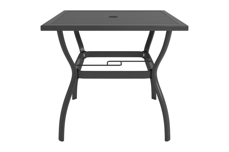 Hagebord antrasitt 81,5x81,5x72 cm stål - Antrasittgrå - Hagemøbler - Hagebord - Spisebord ute