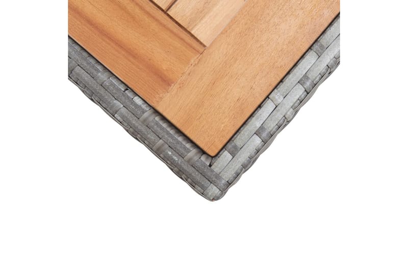Hagebord antrasitt og brun 123x60x74 cm heltre akasie - Hagemøbler - Hagebord - Spisebord ute