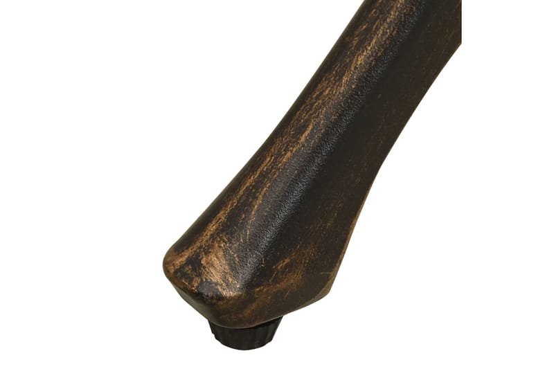 Hagebord bronse 90x90x73 cm støpt aluminium - Brun - Hagemøbler - Hagebord - Spisebord ute