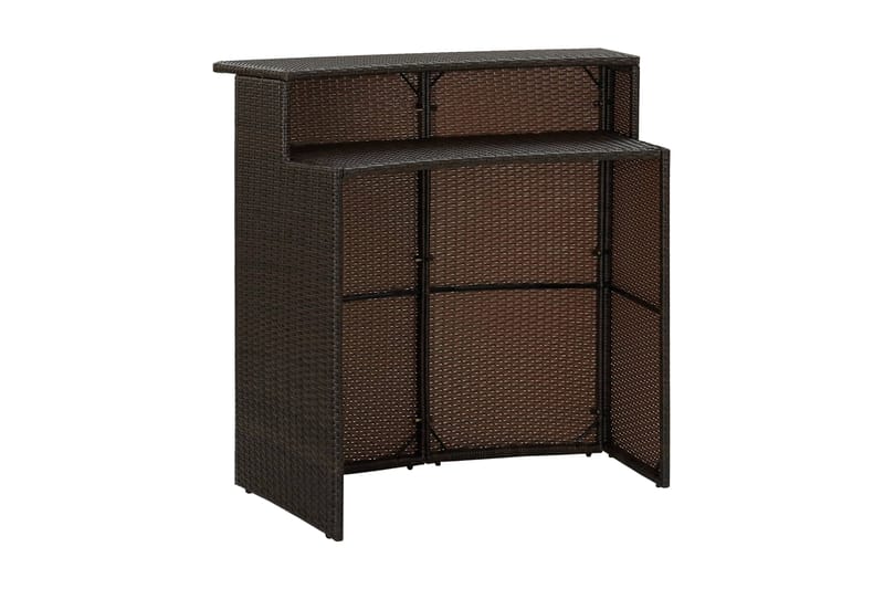 Hagebord brun 120x55x110 cm polyrotting - Brun - Hagemøbler - Hagebord - Spisebord ute