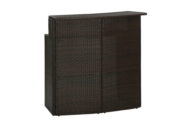 Hagebord brun 120x55x110 cm polyrotting - Brun - Hagemøbler - Hagebord - Spisebord ute