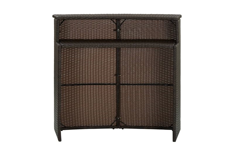 Hagebord brun 120x55x110 cm polyrotting - Brun - Hagemøbler - Hagebord - Spisebord ute