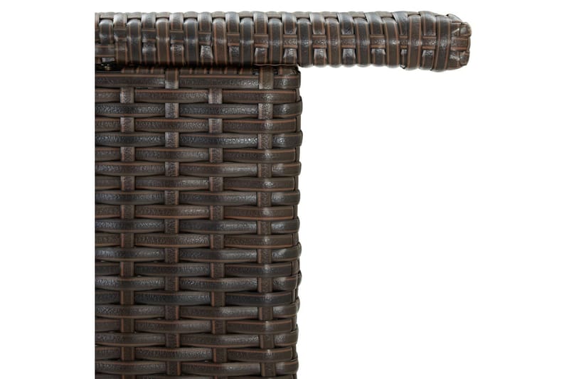 Hagebord brun 120x55x110 cm polyrotting - Brun - Hagemøbler - Hagebord - Spisebord ute