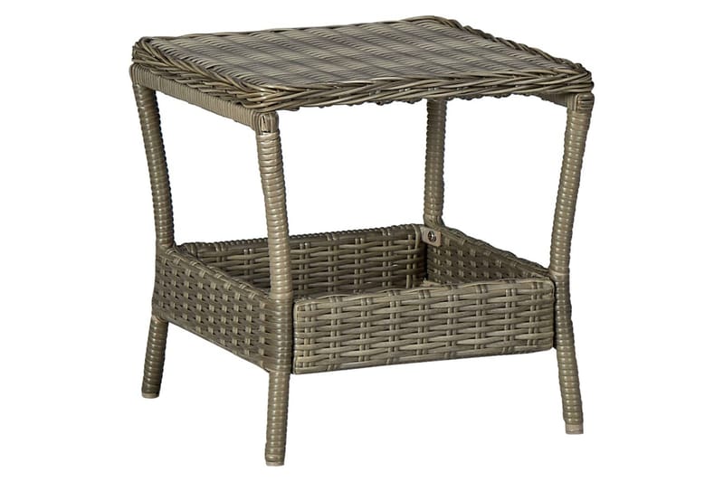 Hagebord brun 45x45x46,5 cm polyrotting - Brun - Hagemøbler - Hagebord - Spisebord ute