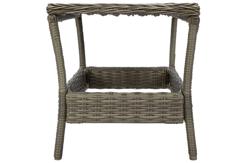 Hagebord brun 45x45x46,5 cm polyrotting - Brun - Hagemøbler - Hagebord - Spisebord ute