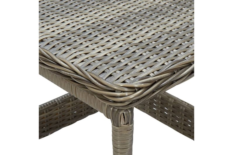 Hagebord brun 45x45x46,5 cm polyrotting - Brun - Hagemøbler - Hagebord - Spisebord ute