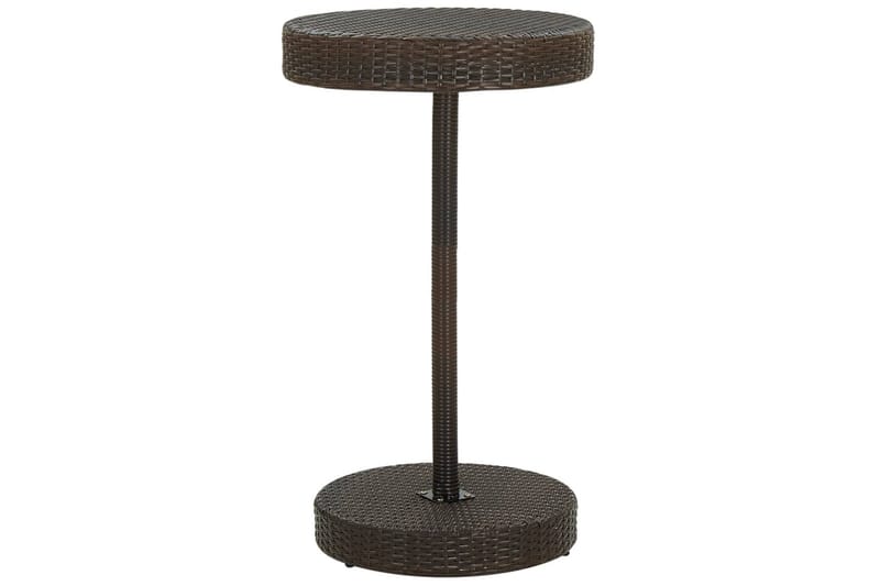 Hagebord brun 60,5x106 cm polyrotting - Brun - Hagemøbler - Hagebord - Spisebord ute