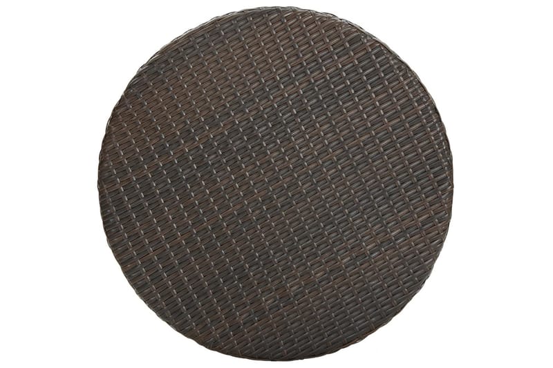 Hagebord brun 60,5x106 cm polyrotting - Brun - Hagemøbler - Hagebord - Spisebord ute