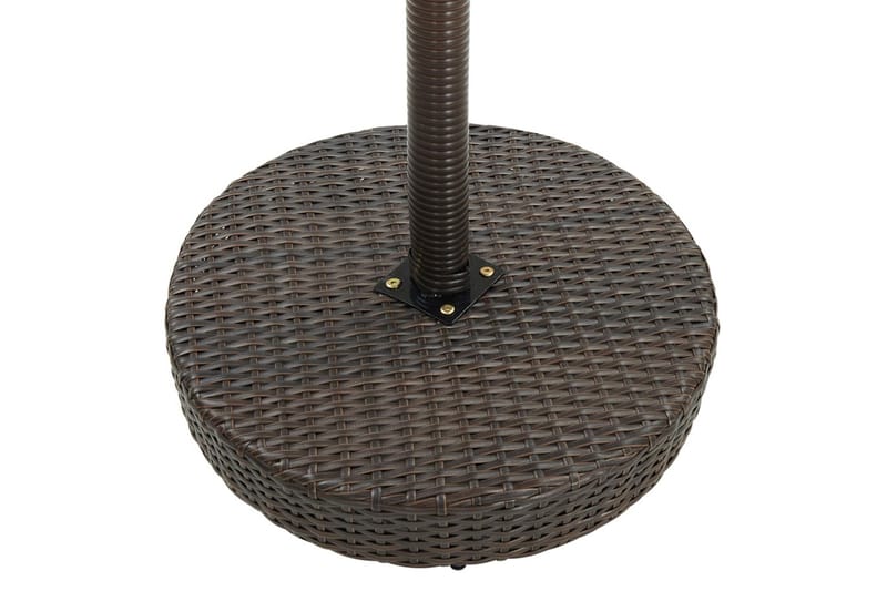 Hagebord brun 60,5x106 cm polyrotting - Brun - Hagemøbler - Hagebord - Spisebord ute