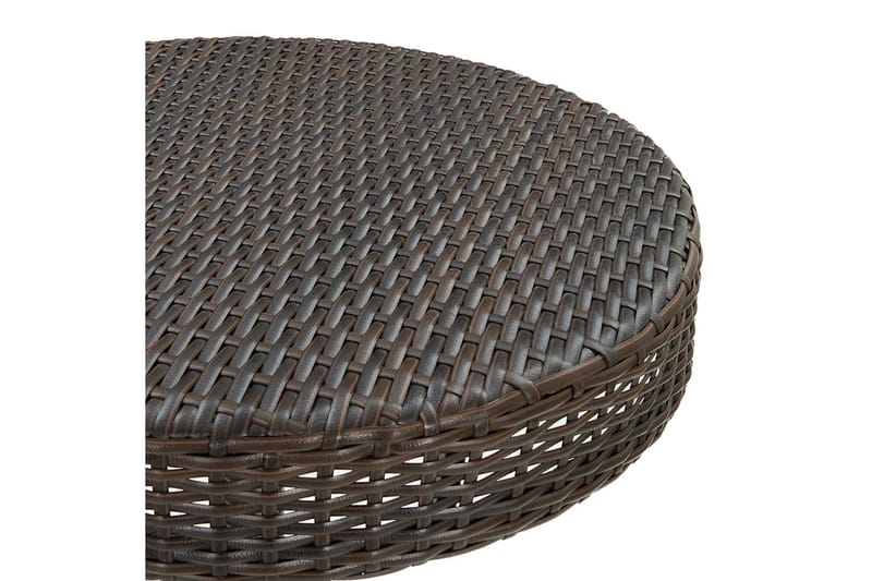Hagebord brun 60,5x106 cm polyrotting - Brun - Hagemøbler - Hagebord - Spisebord ute