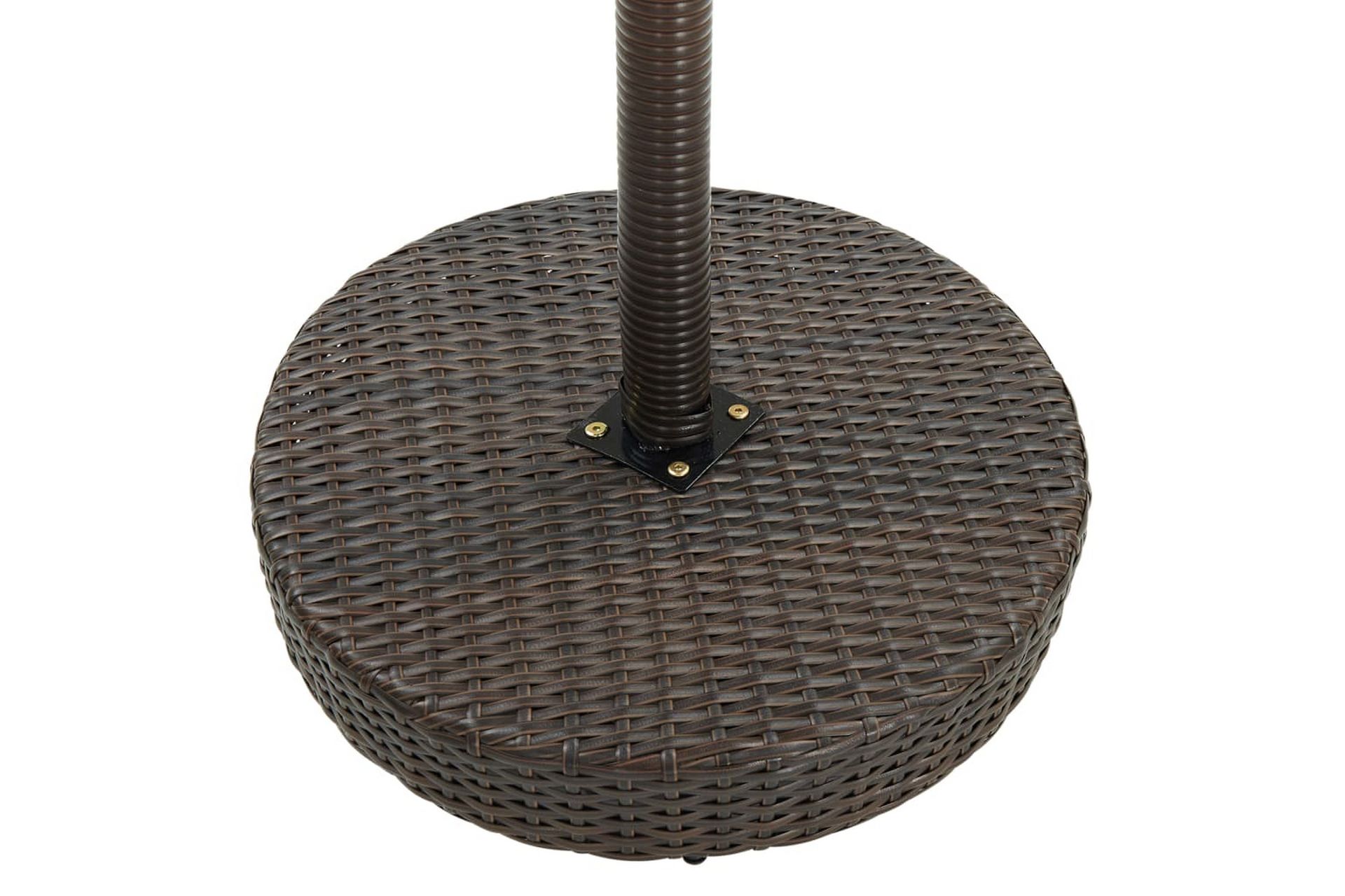 Hagebord brun 75,5x106 cm polyrotting - Brun - Hagemøbler - Hagebord - Spisebord ute