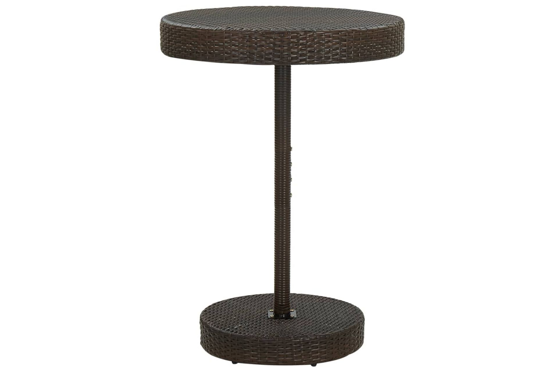 Hagebord brun 75,5x106 cm polyrotting - Brun - Hagemøbler - Hagebord - Spisebord ute