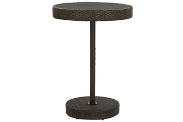 Hagebord brun 75,5x106 cm polyrotting - Brun - Hagemøbler - Hagebord - Spisebord ute