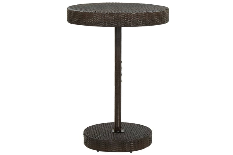 Hagebord brun 75,5x106 cm polyrotting - Brun - Hagemøbler - Hagebord - Spisebord ute