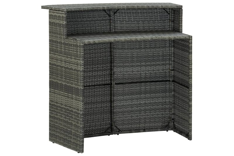 Hagebord grå 120x55x110 cm polyrotting - Grå - Hagemøbler - Hagebord - Spisebord ute