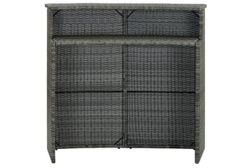 Hagebord grå 120x55x110 cm polyrotting - Grå - Hagemøbler - Hagebord - Spisebord ute