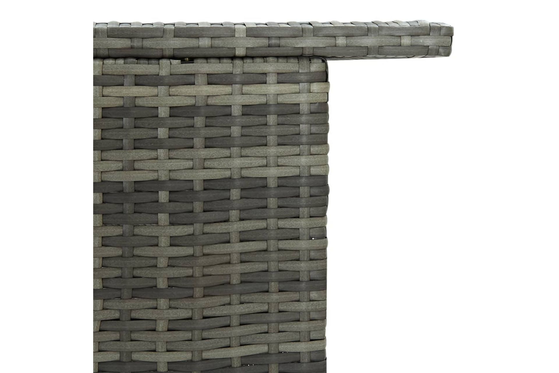 Hagebord grå 120x55x110 cm polyrotting - Grå - Hagemøbler - Hagebord - Spisebord ute