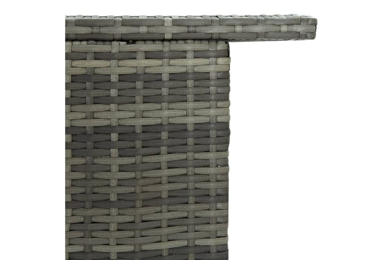 Hagebord grå 120x55x110 cm polyrotting - Grå - Hagemøbler - Hagebord - Spisebord ute