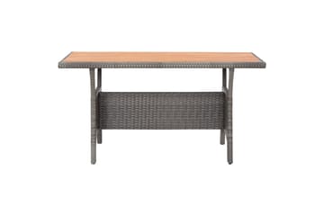 Hagebord grå 120x70x66 cm heltre akasie - Grå - Hagemøbler - Hagebord - Spisebord ute