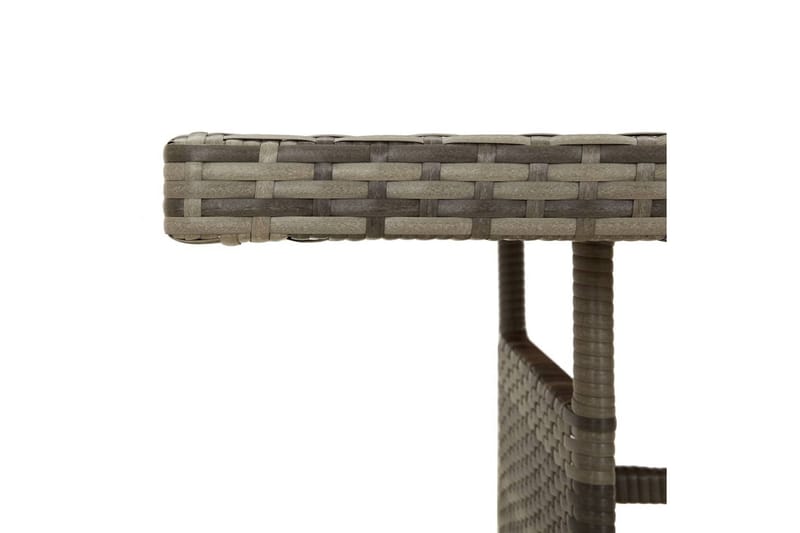 Hagebord grå 160x70x72 cm polyrotting og heltre akasie - Grå - Hagemøbler - Hagebord - Spisebord ute