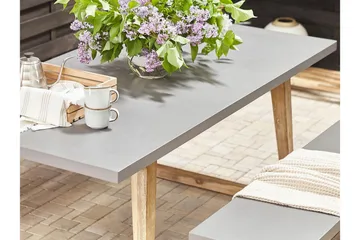 Hagebord grå 180 x 90 cm ORIA - Grå - Hagemøbler - Hagebord - Spisebord ute