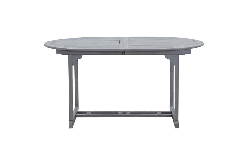Hagebord grå 200x100x74 cm heltre akasie - Hagemøbler - Hagebord - Spisebord ute