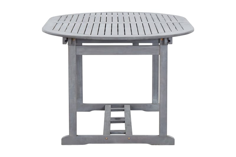 Hagebord grå 200x100x74 cm heltre akasie - Hagemøbler - Hagebord - Spisebord ute