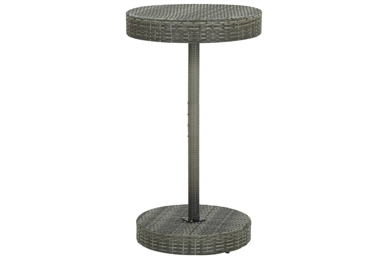 Hagebord grå 60,5x106 cm polyrotting - Grå - Hagemøbler - Hagebord - Spisebord ute
