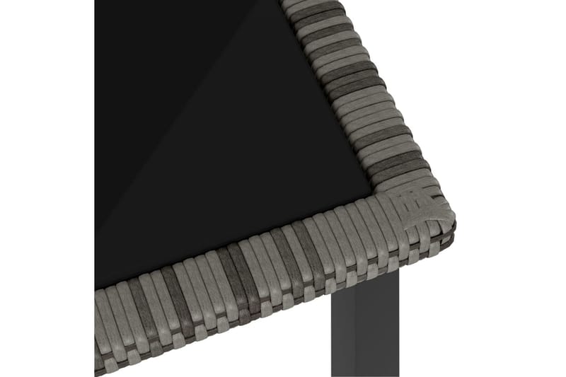 Hagebord grå 70x70x73 cm polyrotting - Grå - Hagemøbler - Hagebord - Spisebord ute