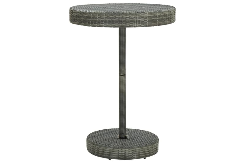Hagebord grå 75,5x106 cm polyrotting - Grå - Spisebord ute