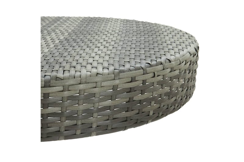 Hagebord grå 75,5x106 cm polyrotting - Grå - Spisebord ute