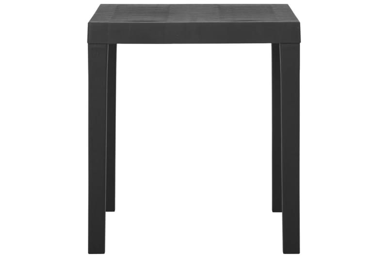 Hagebord grå 79x65x72 cm plast - Grå - Hagemøbler - Hagebord - Spisebord ute
