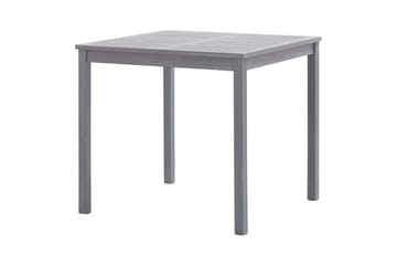 Hagebord grå 80x80x74 cm heltre akasie - Hagemøbler - Hagebord - Spisebord ute