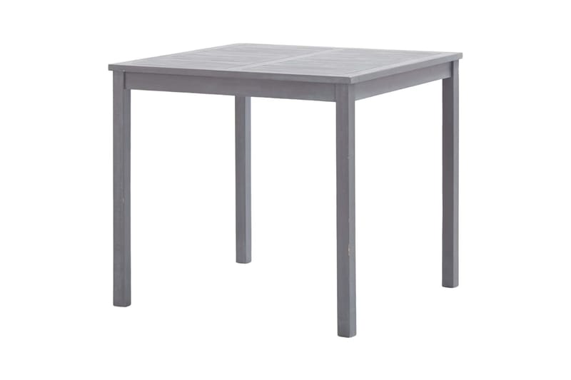 Hagebord grå 80x80x74 cm heltre akasie - Spisebord ute