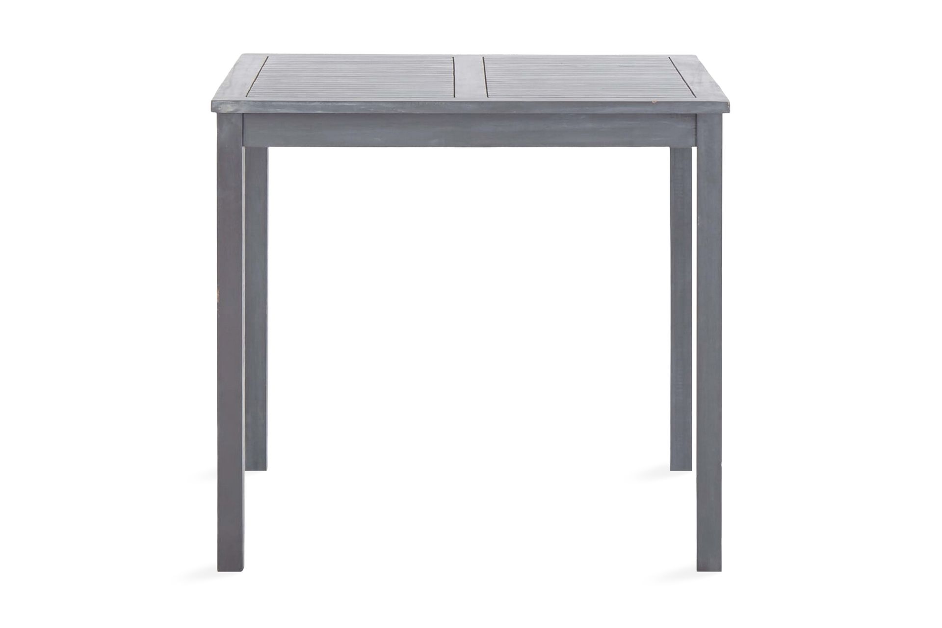 Hagebord grå 80x80x74 cm heltre akasie - Hagemøbler - Hagebord - Spisebord ute
