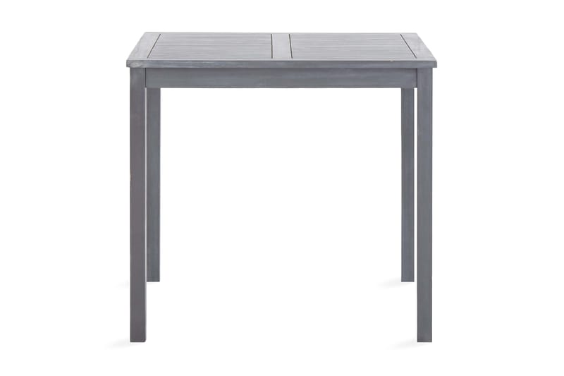 Hagebord grå 80x80x74 cm heltre akasie - Hagemøbler - Hagebord - Spisebord ute
