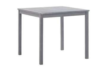 Hagebord grå 80x80x74 cm heltre akasie - Hagemøbler - Hagebord - Spisebord ute