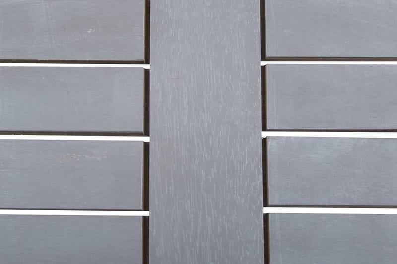 Hagebord grå 80x80x74 cm heltre akasie - Hagemøbler - Hagebord - Spisebord ute